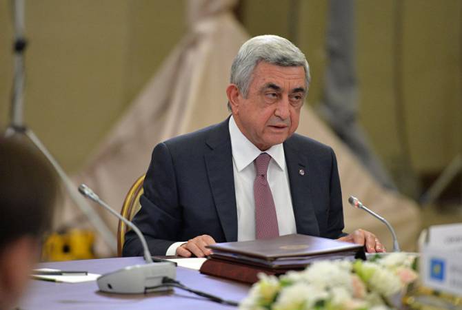 Serzh Sargsyan says Armenia’s decision to join EAEU is justified
