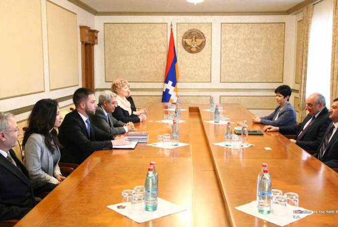 President of Artsakh receives Matenadaran’s delegation led by director Vahan Ter-Ghevondyan