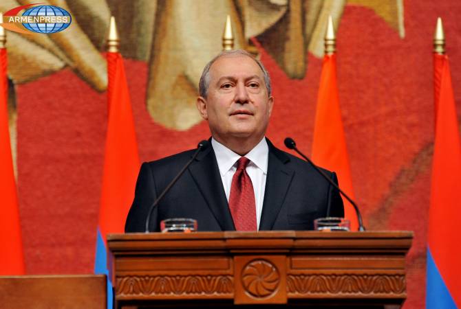 ‘Violence must be ruled out during free expression of will’ – President Sarkissian’s exclusive 
commentary for ARMENPRESS 