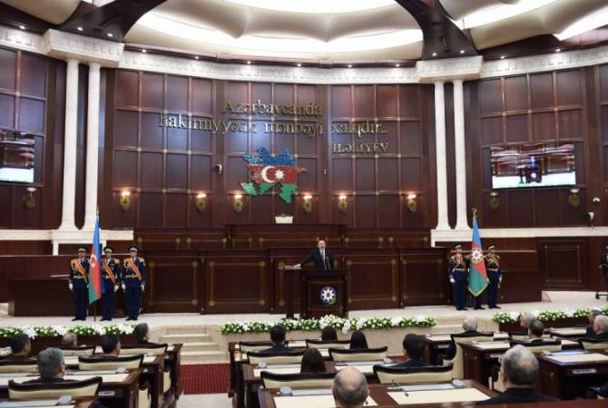 В милли меджлисе Азербайджана проходит инаугурация Ильхама Алиева