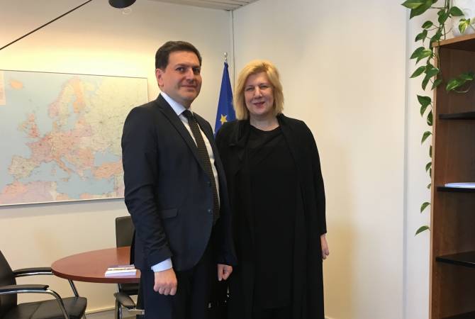 Armenia’s Permanent Rep. to CoE pays courtesy call to new Human Rights Commissioner 