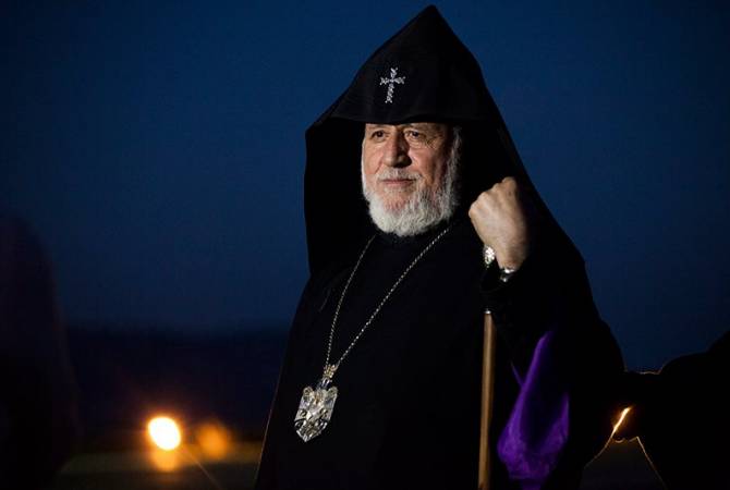 Католикос Всех Армян Гарегин Второй выступил с посланием в связи с ежедневными 
митингами
