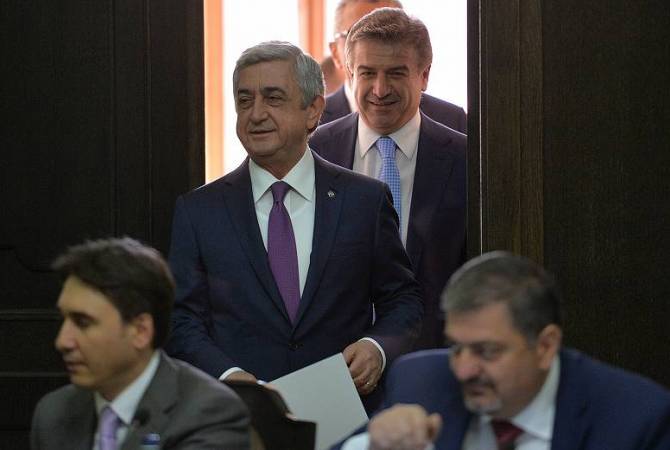 Government session led by Prime Minister Serzh Sargsyan kicks off