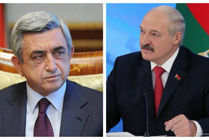 Сержу Саргсяну в связи с избранием на пост премьер-министра Армении 
поздравительное послание направил президент Беларуси
