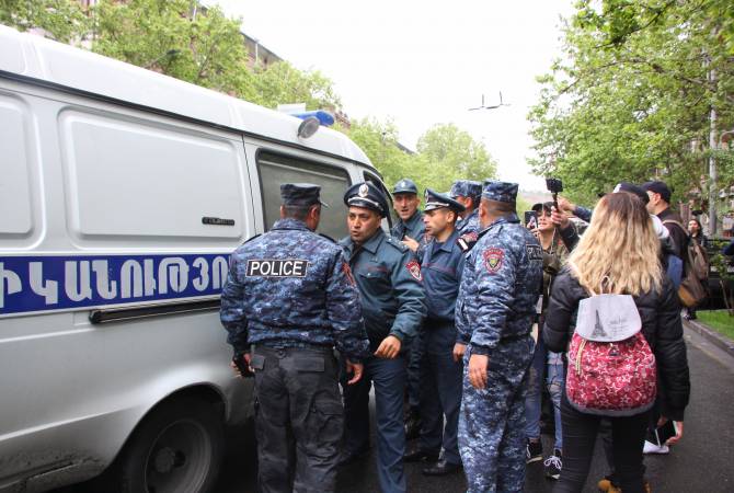 Scores detained in Yerevan rally 