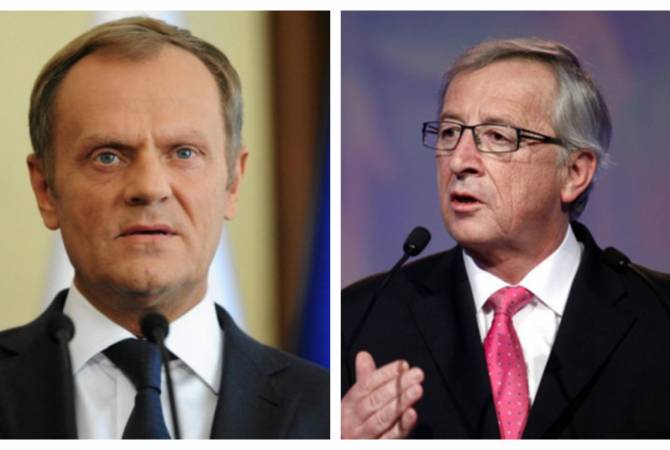 EU’s Tusk, Juncker congratulate Serzh Sargsyan on election as Prime Minister of Armenia 