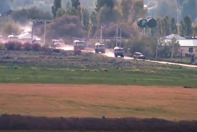 МО Арцаха распространило видеоматериал о скоплении живой силы  и военной техники противника на  линии соприкосновения