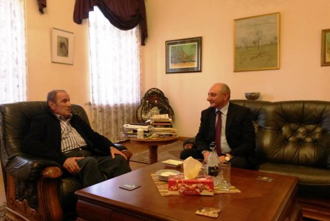 Президент Республики Арцах Бако Саакян встретился с первым президентом Республики 
Армения Левоном Тер-Петросяном

