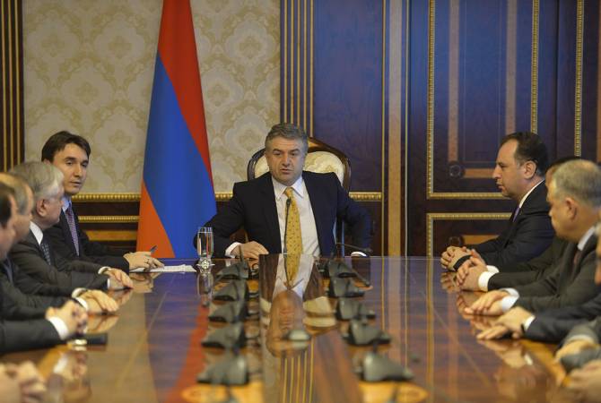 First Deputy PM Karen Karapetyan substitutes Sargsyan in accordance to legislation 