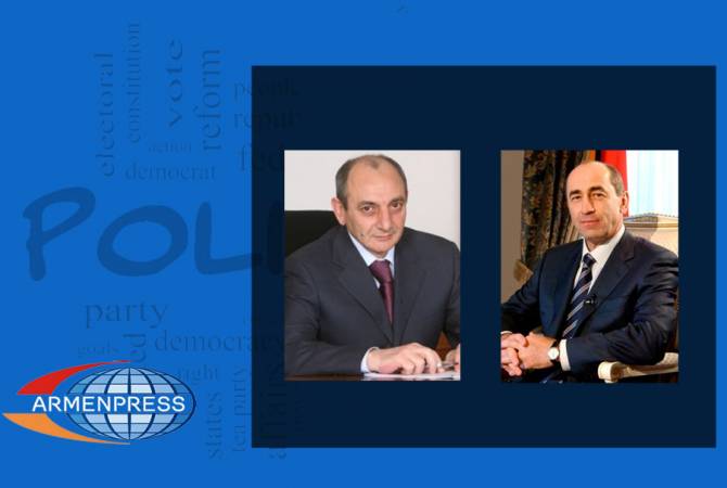 Artsakh’s President meets with 2nd President of Armenia Robert Kocharyan in Yerevan