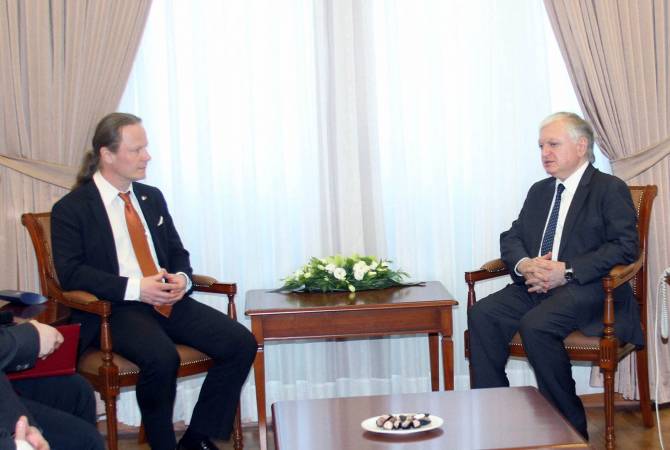 Edward Nalbandian receives parliamentary delegation of Finland