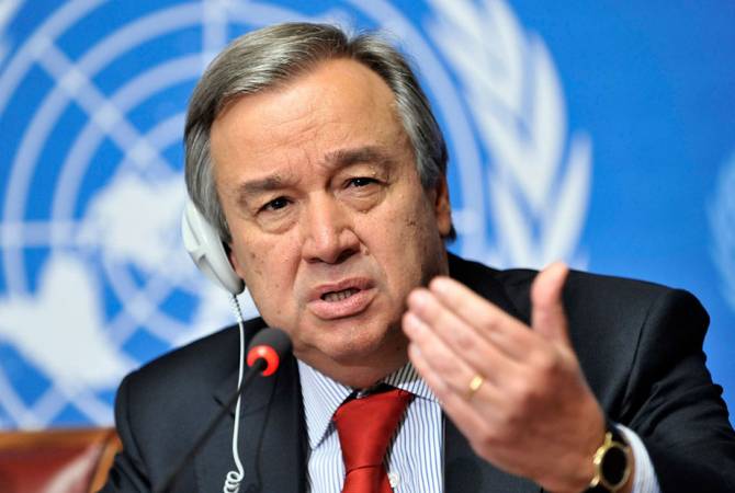 UN chief urges to intensify efforts toward peaceful negotiated solution to Nagorno Karabakh 
conflict