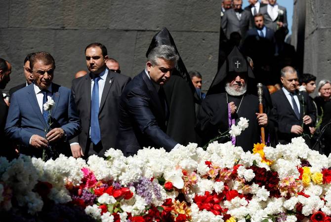 كنا أقوى من الجلادين، نقف متحدين وهذا واجبنا أمام الشهداء، مصميمن على بناء دولة قوية- رسالة 
رئيس وزراء أرمينيا بالنيابة كارن كارابيتيان بيوم ذكرى الإبادة الجماعية الأرمنية- 