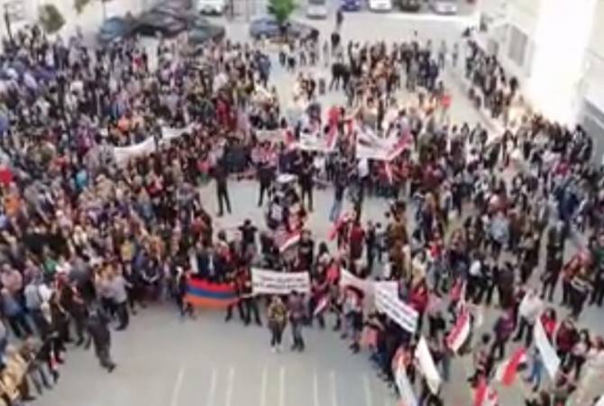 المنظمات الأرمنية في حلب-سوريا تحيي ذكرى الإبادة الجماعية الأرمنية- فيديو-