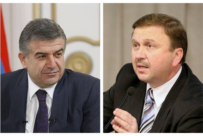 Состоялся телефонный разговор между и.о. премьер-министра Армении и премьер-
министром Беларуси
