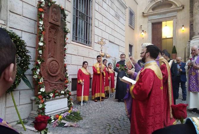Event dedicated to 103rd anniversary of Armenian Genocide held in Rome