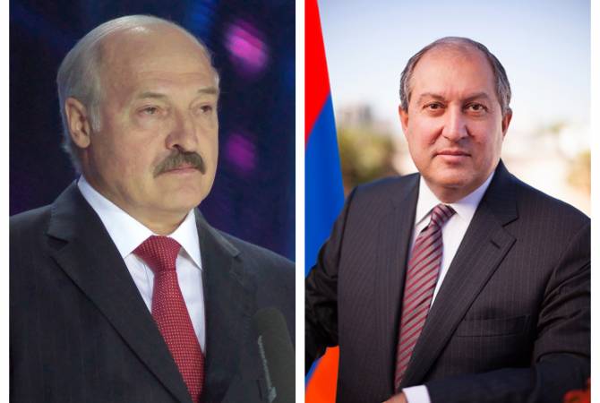 President Armen Sarkissian holds telephone conversation with President of Belarus Alexander 
Lukashenko