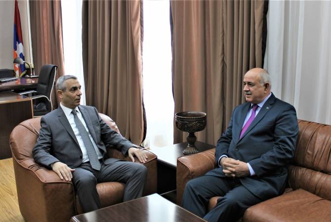 Artsakh’s FM holds meeting with South Ossetia counterpart in Stepanakert 