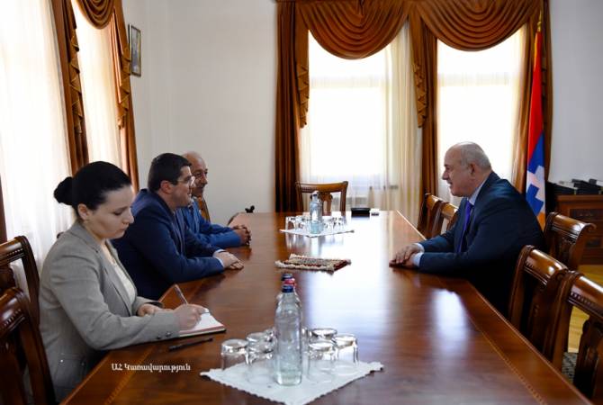 State Minister of Artsakh holds meeting with South Ossetia’s FM in Stepanakert 