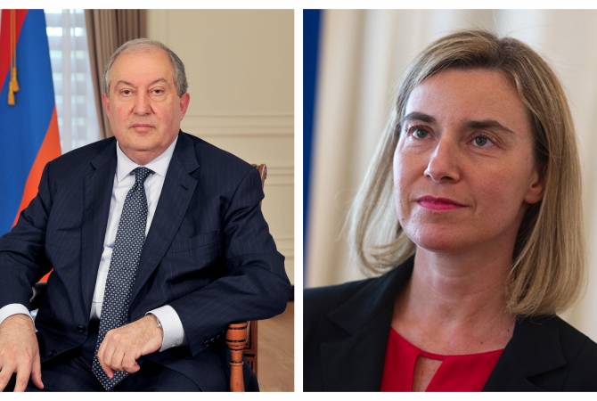 Президент Армении и вице-председатель Еврокомиссии обсудили внутриполитическую 
ситуацию в Армении
