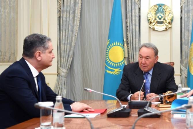 EEC’s Sargsyan and Kazakh President discuss preparation of upcoming Council sitting 