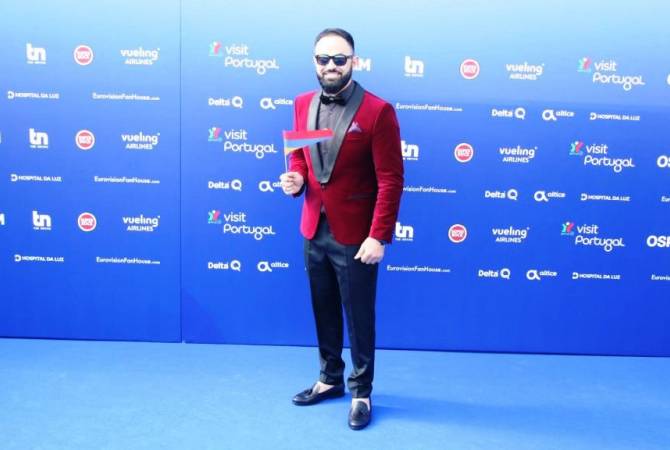 Armenia’s Sevak Khanagyan brings swag to Eurovision Blue Carpet in dapper outfit 