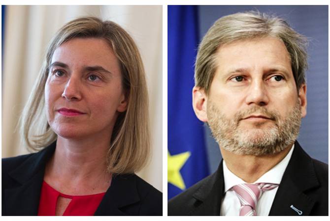 ЕС намерен сотрудничать с Пашиняном и его правительством: заявление Могерини и Хана