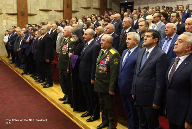 Artsakh’s President attends solemn event devoted to Triple Holiday
