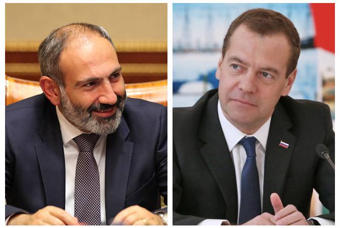 PM Nikol Pashinyan sends congratulatory message to Dmitry Medvedev on the occasion of 
being appointed Prime Minister of Russia