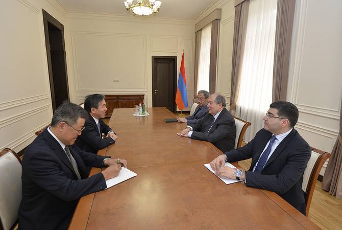 Президент Армении принял посла Японии в РА по случаю завершения его 
дипломатической миссии