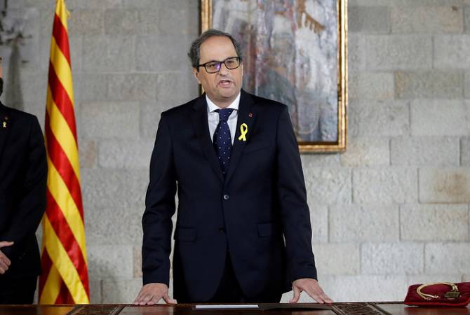 Соратник Пучдемона вступил в должность главы каталонского правительства