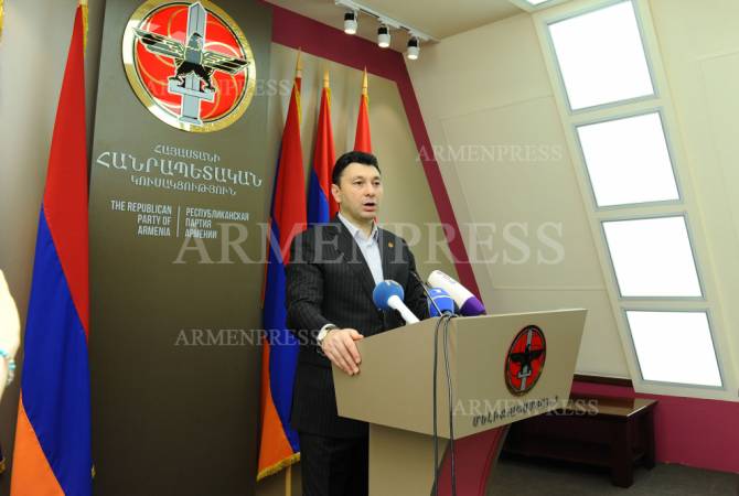 RPA has no intentions of sabotage, revanchism and counterrevolution – Sharmazanov
