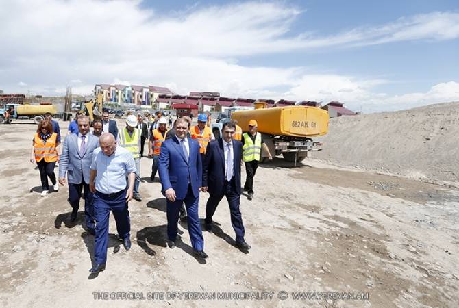 Мэр Тарон Маргарян ознакомился с ходом реализации программы по строительству дорожных участков Давташен-Аштарак и Бабаджанян-Аштарак
