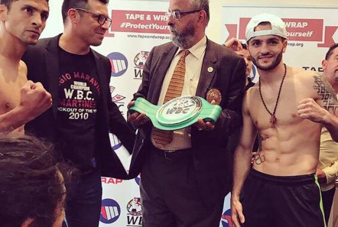 عضو منتخب أرمينيا بالملاكمة آرام أفاكيان يحرز اللقب العالمي WBC International Silver