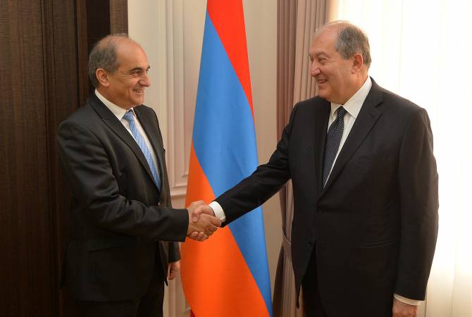 President Sarkissian, Speaker of Parliament of Cyprus meet in Yerevan 