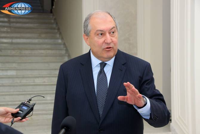 A child with a child, a teenager with a teenager: President Sarkissian introduces his 
communication approaches