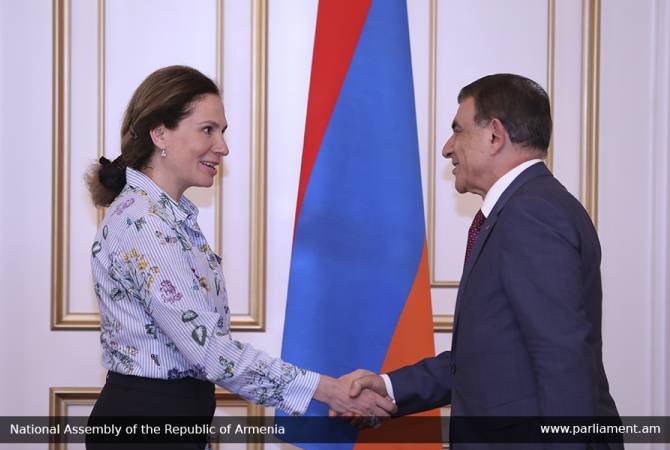 Armenia has fulfilled its obligations assumed before Europe  - Ara Babloyan receives  PACE Co-
rapporteur Yuliya Lovochkina