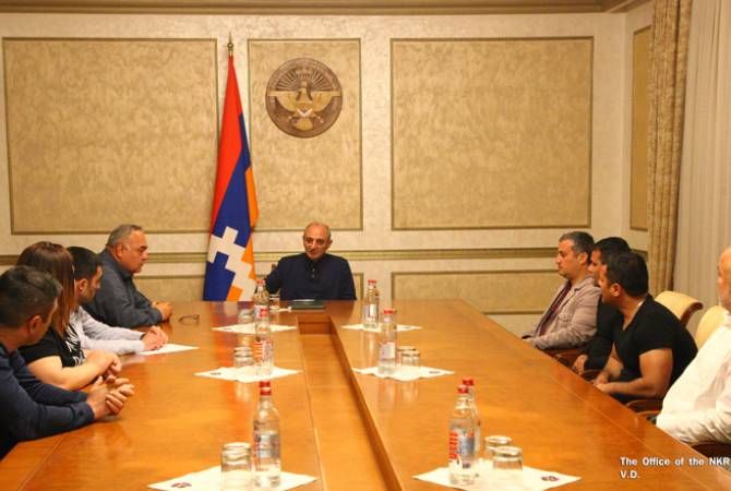 President of Artsakh holds meeting with group of participants of protest held in Stepanakert