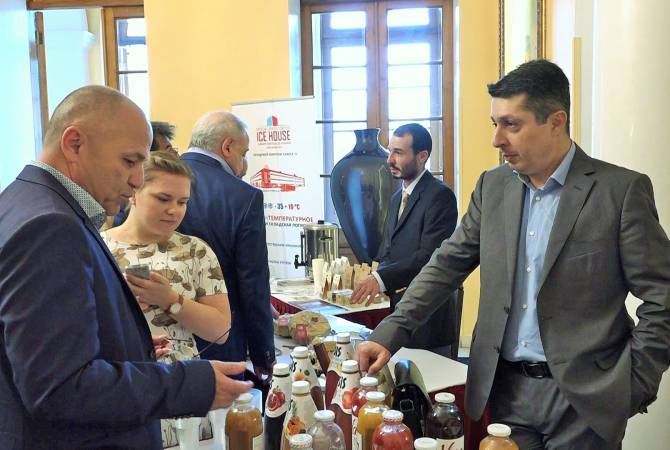 ՌԴ-ում ՀՀ դեսպանությունում տեղի ունեցավ Հայաստանի սննդամթերք արտադրողների ապրանքատեսակների շնորհանդեսը