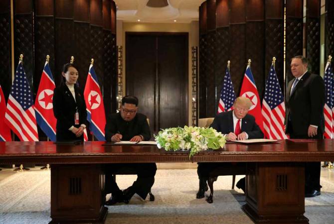 Дональд Трамп и Ким Чен Ын подписали совместный документ по итогам саммита
