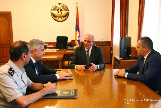Президент Республики Арцах провел рабочее совещание с участием руководителей 
правоохранительных органов

