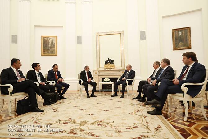 Putin emphasizes importance of increase of trade turnover with Armenia