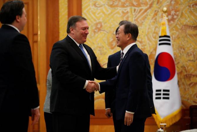 Փոմպեոն եւ Հարավային Կորեայի նախագահը քննարկել են «հետագա քայլերը» ԿԺԴՀ-ի նկատմամբ 
