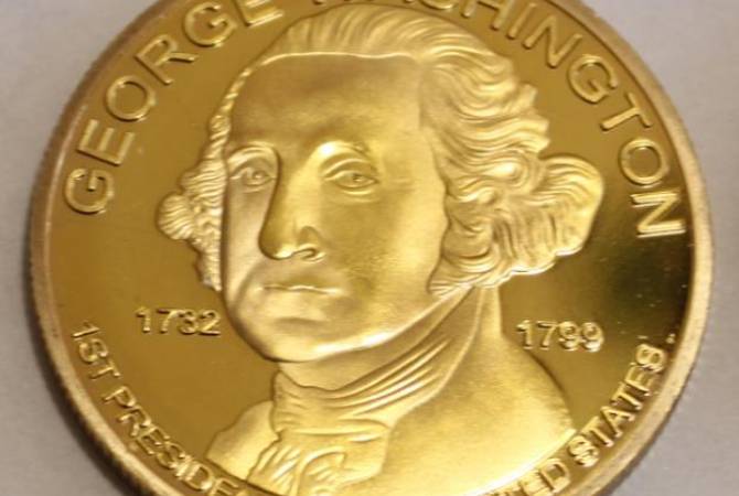 Ջորջ Վաշինգտոնի պատկերով ոսկե մետաղադրամը աճուրդի կդրվի ԱՄՆ-ում
