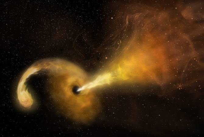 Աստղագետներն առաջին անգամ տեսել են, թե ինչպես Է սեւ անցքն սկսել պայթեցնել աստղը 
