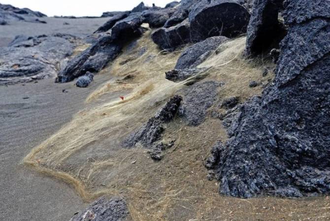 На Гавайях из-за извержения вулкана появились опасные "волосы Пеле"