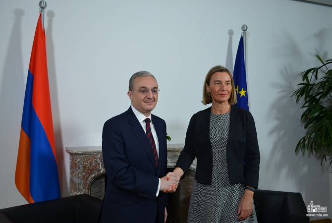 Federica Mogherini welcomes peaceful nature of changes in Armenia