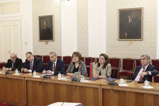 ՀՀ ԱԺ պատվիրակությունը հանդիպել է Բուլղարիայի խորհրդարանի նախագահի 
տեղեկալի հետ