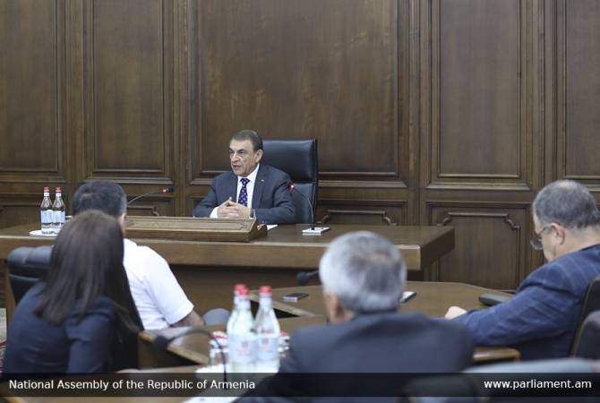 Председатель НС Армении встретился с членами рабочей группы по реформам 
избирательного законодательства

