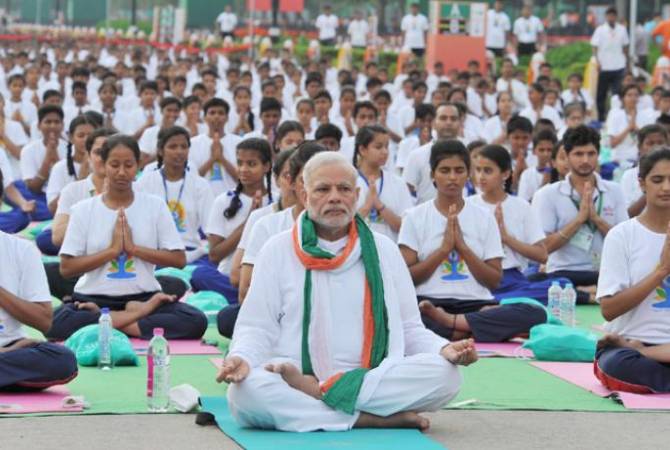 В Индии прошел Международный день йоги